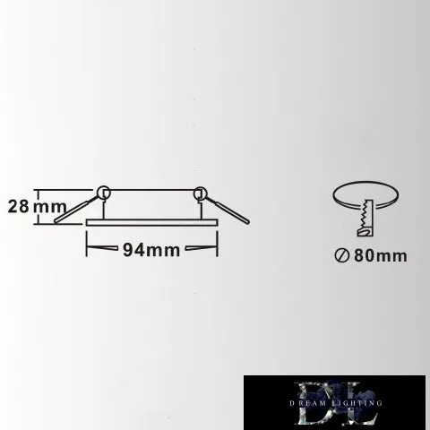 UNIVERSO Süllyesztett spot lámpatest 1*MR16 fehér ∅94x28mm/∅80mm