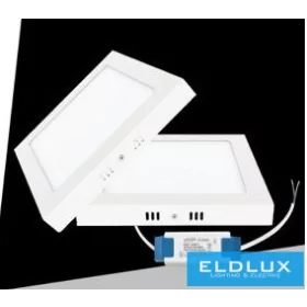   UNIVERSO Négyzet alakú falon kívüli LED panel 6w 480lm CCT/kap. 120° IP20 Fehér 120x120x35mm 3év