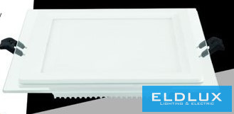 UNIVERSO Négyzet alakú süllyesztett LED panel 12w 1100lm CCT/kap. 120° IP20 Fehér 120x120mm kivágás:94x94mm