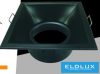 UNIVERSO Süllyesztett spot lámpa 1xPAR16 foglalat nélkül IP20 Fekete 90x90x40mm kivágás:D82mm