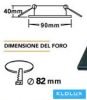 UNIVERSO Süllyesztett spot lámpa 1xPAR16 foglalat nélkül IP20 Fekete 90x90x40mm kivágás:D82mm