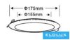 UNIVERSO Kör alakú süllyesztett LED panel 12w 1200lm CCT/kap. 120° IP20 Fehér D175mm kivágás:D155mm 3év
