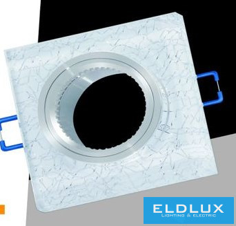 UNIVERSO Süllyesztett spot lámpa 1xPAR16 foglalat nélkül IP20 Króm 89x89x25mm kivágás:D60mm