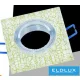 UNIVERSO Süllyesztett spot lámpa 1xPAR16 foglalat nélkül IP20 Arany 89x89x25mm kivágás:D60mm