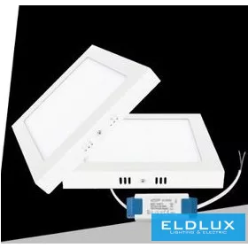   UNIVERSO Négyzet alakú falon kívüli LED panel 12w 1200lm CCT/kap. 120° IP20 Fehér 170x170x35mm 3év