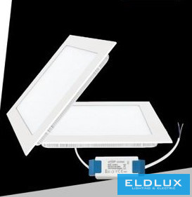 UNIVERSO Négyzet alakú süllyesztett LED panel 18w 1800lm CCT/kap. 120° IP20 Fehér 225x225mm kivágás:205x205mm 3év