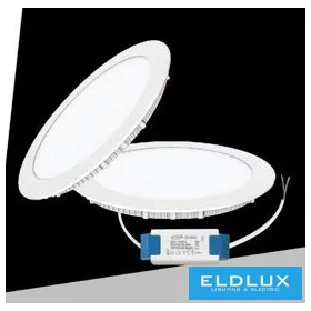   UNIVERSO Kör alakú süllyesztett LED panel 18w 1800lm CCT/kap. 120° IP20 Fehér D225mm kivágás:D205mm 3év