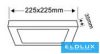 UNIVERSO Négyzet alakú falon kívüli LED panel 18w 1800lm CCT/kap. 120° IP20 Fehér 225x225x35mm 3év