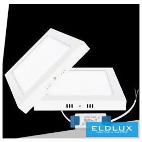   UNIVERSO Négyzet alakú falon kívüli LED panel 24w 2400lm CCT/kap. 120° IP20 Fehér 300x300x35mm 3év