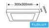 UNIVERSO Négyzet alakú falon kívüli LED panel 24w 2400lm CCT/kap. 120° IP20 Fehér 300x300x35mm 3év