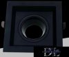 UNIVERSO Süllyesztett spot lámpatest 1xGU10 fekete 123x123x41mm/100x100mm