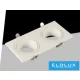 UNIVERSO Süllyesztett spot lámpa 1xGU10 IP20 Fehér 175x88x31mm kivágás:160x75mm 5év