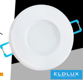 UNIVERSO Vizzáró süllyesztett lámpatest 1xPAR16 foglalat nélkül IP44 Fehér D85x32mm Kivágás:D65mm