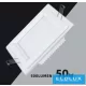 UNIVERSO Négyzet alakú süllyesztett LED panel 6w 500lm CCT/kap. 120° IP20 Fehér 100x100mm kivágás:75x75mm