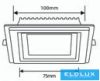 UNIVERSO Négyzet alakú süllyesztett LED panel 6w 500lm CCT/kap. 120° IP20 Fehér 100x100mm kivágás:75x75mm