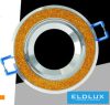 UNIVERSO Süllyesztett lámpatest 1xPAR16 foglalat nélkül IP20 Króm/Arany D86x26mm Kivágás:D72mm