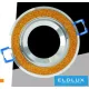 UNIVERSO Süllyesztett lámpatest 1xPAR16 foglalat nélkül IP20 Króm/Arany D86x26mm Kivágás:D72mm