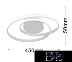 UNIVERSO Mennyezeti lámpa 45w 3600lm 4000K IP20 fekete 640x640x110mm