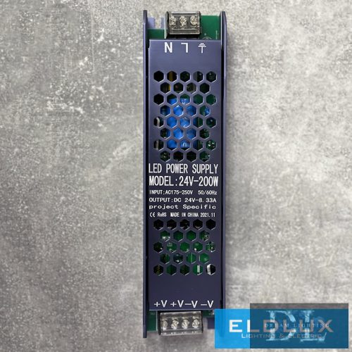 ELDLUX Trafó DC:24V Max.200w/8.33A IP20 208*63*29mm