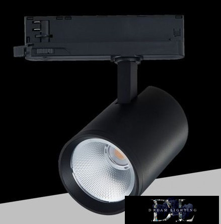 UNIVERSO Háromfázisú sínes spotlámpa 40w 4650lm 4000k 38° RA90 IP20 Fekete 5év