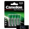 CAMELION SUPER HEAVY DUTY cink-klorid elem R03/AAA-BP4