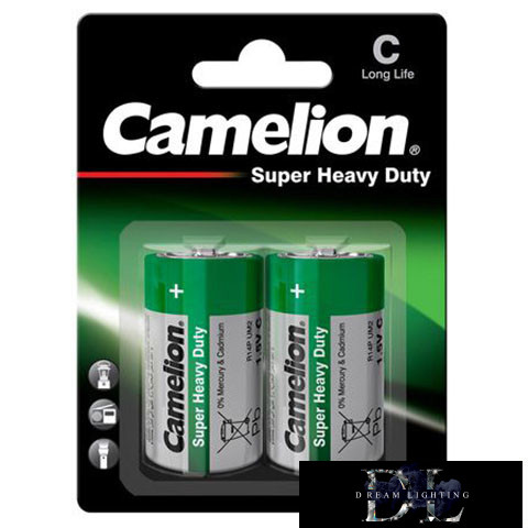CAMELION SUPER HEAVY DUTY cink-klorid elem R14/C-BP2