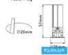 UNIVERSO Mini spotlámpa 3w 145lm 3000k D25×57mm kivágás:D20mm fehér