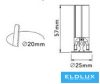 UNIVERSO Mini spotlámpa 3w 145lm 6000k IP20 Fehér D25x57mm kivágás:D20mm