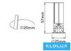 UNIVERSO Mini spotlámpa 3w 160lm 4000k D25×57mm kivágás:D20mm fekete