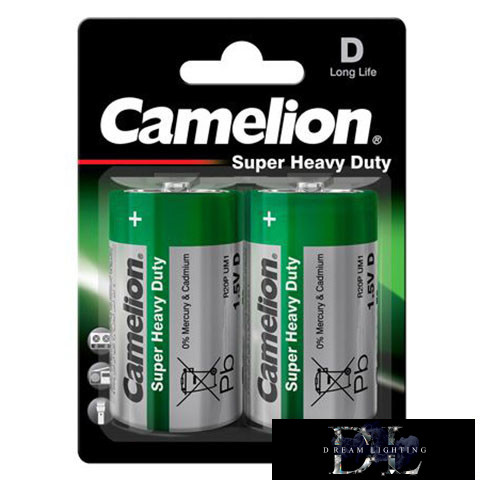 CAMELION SUPER HEAVY DUTY cink-klorid elem R20/D-BP2