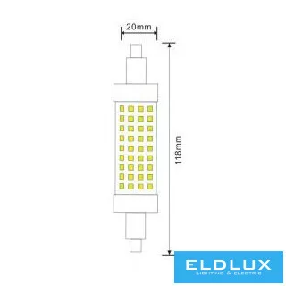 UNIVERSO LED izzó R7S 12W 1320lm 6500K CRI≥80 Ø28x118mm
