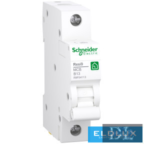 Schneider Kismegszakító 1P 13A B-jelleg 230V AC 4.5kA/60898 Resi9 F 