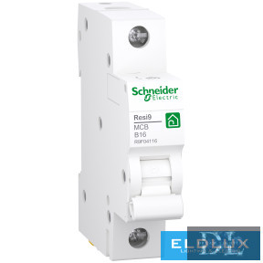 Schneider Kismegszakító 1P 16A B-jelleg 230V AC 4.5kA/60898 Resi9 F 
