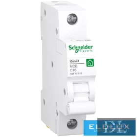   Schneider Kismegszakító 1P 16A C-jelleg 230V AC 4.5kA/60898 Resi9 F