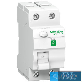 Schneider Áram-védőkapcsoló (Fi-relé) analóg 2P 63A 30mA AC-típus 6kA Resi9 R
