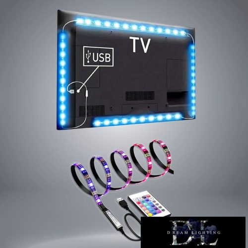 UNIVERSO USB music LED szalag 5050-30D 5V RGB IP65 5m
