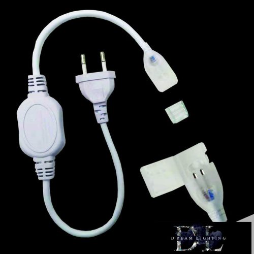 UNIVERSO 10mm-es flexibilis LED szalaghoz adapter dugóval max.50m