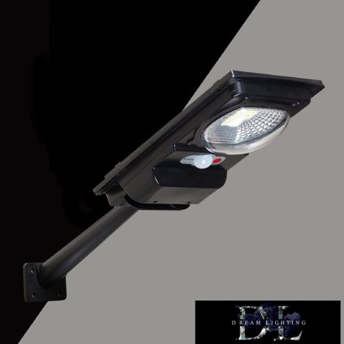 UNIVERSO Solar utcai lámpa 3w-6V 3.2V-2.5AH 150lm 7000k IP65 fekete