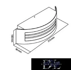 UNIVERSO Kültéri fali lámpa 1xE27 max.14w IP44 króm/fehér 315x90x100mm 5év