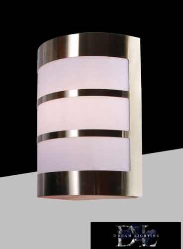 UNIVERSO Kültéri fali lámpa 1xE27 max.11w IP44 króm/fehér 165x90x210mm 5év