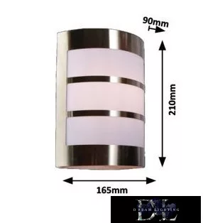 UNIVERSO Kültéri fali lámpa 1xE27 max.11w IP44 króm/fehér 165x90x210mm 5év