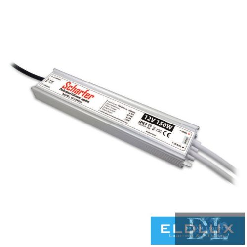 Scharfer kültéri LED Tápegység 12V/12.5A 150Watt IP67 7 év garancia