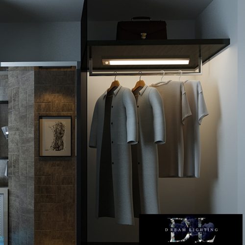 UNIVERSO bútorvilágítás DC:5v 3w 4000k 238lm IP40 395mm ezüst (USB töltős + PIR)