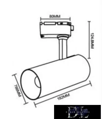 UNIVERSO Egyfázisú sínhez lámpa 30w 2700lm CCT kapcsolóval Ra≥90 24° IP20 fehér 