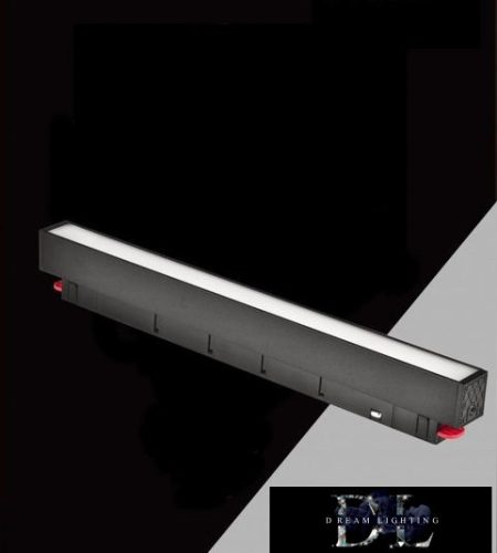 UNIVERSO Mágneses sínbe szerelhető Lineáris Lámpa DC:48V 14W 1050LM 3000K RA90 IP20 300x45x24mm Fekete