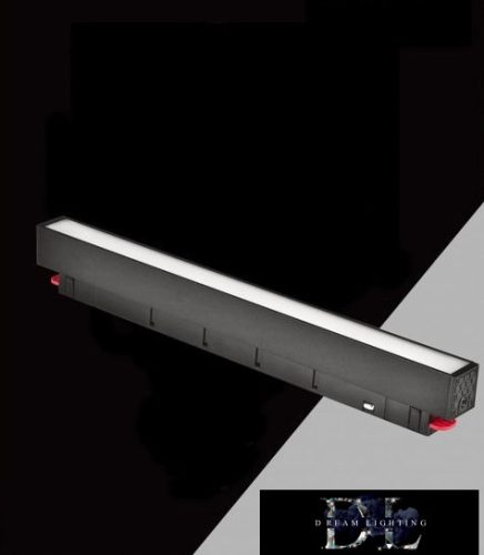 UNIVERSO Mágneses sínbe szerelhető Lineáris Lámpa DC:48V 14W 1050LM 4000K RA90 IP20 300x45x24mm Fekete