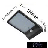 UNIVERSO Solarlámpa-PIR 3.7V-2000mAH 5.5V-1.8W CCT IP65 fekete