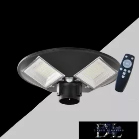   UNIVERSO Solar UFO lámpa 3.2V-10AH 1000lm 7000k IP65 fekete ø420x125mm