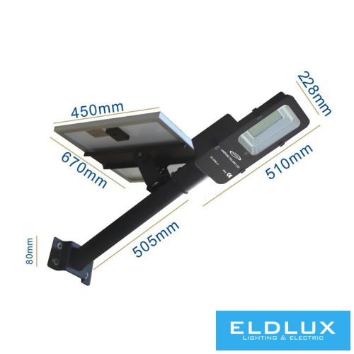 UNIVERSO Solar reflektor 3.2V-50AH 3000lm 6500k-7000k IP65 fekete 1015x670x228mm