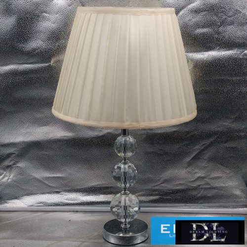 ELDLUX SHINY kristályüveg asztali lámpatest Króm E27
